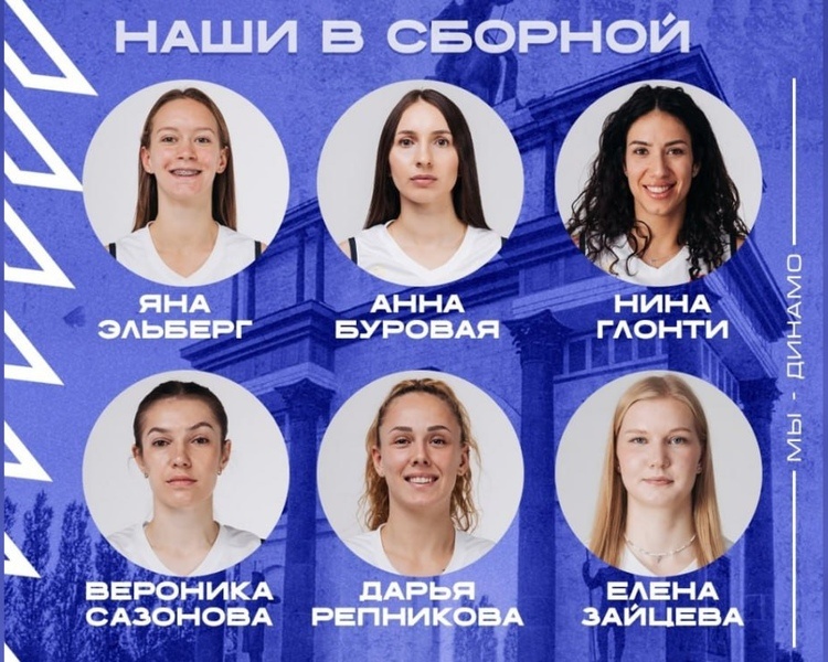     6 игроков курского «Динамо» вошли в расширенный состав сборной страны