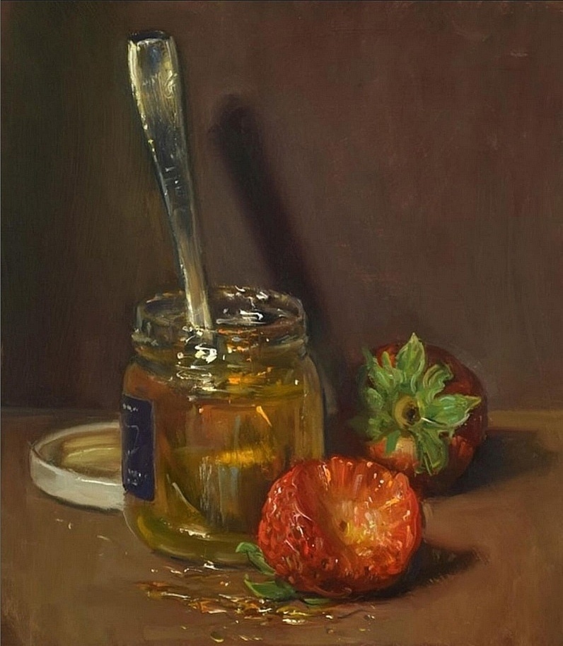 Художник: Duane Keiser. Название картины: «Клубника с мёдом».