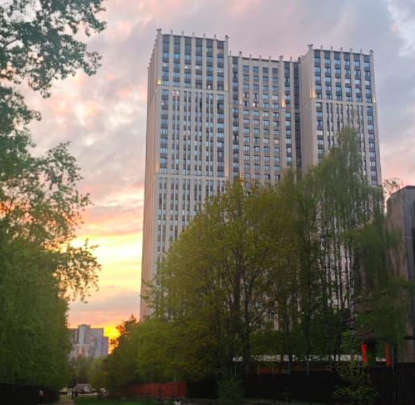 ЖК The Mid, вид со стороны Воронцовского парка и Ленинского проспекта. Фото: Адриана Кусова