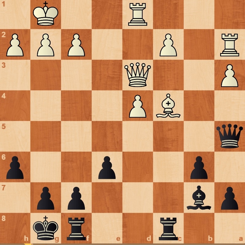 Иногда линейный удар нужно подготовить. В этой позиции решает предварительная жертва. Какая?