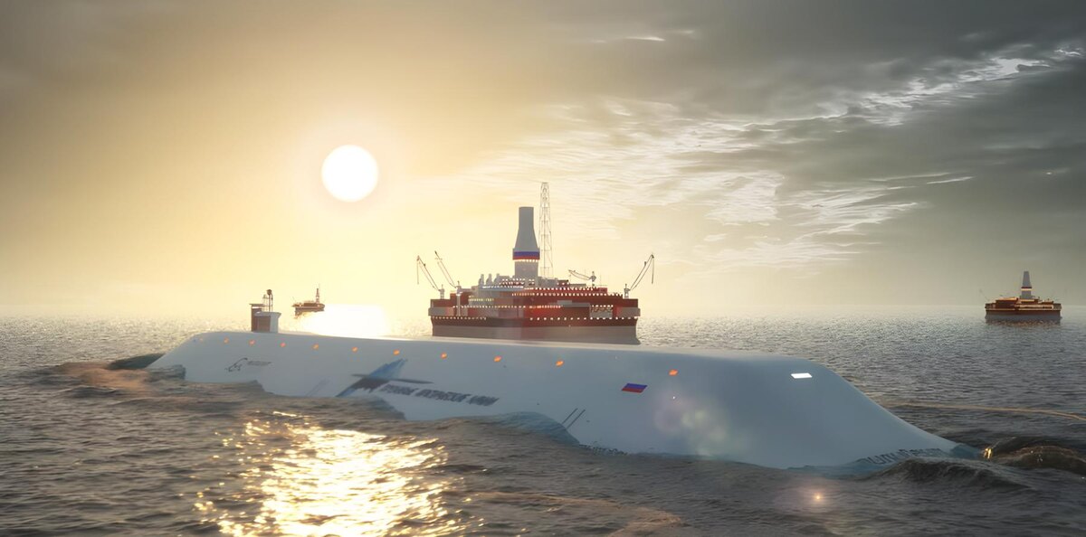 Такой эскиз будущего газовоза публиковал в 2019 году сайт «Страна Росатом», фото:strana-rosatom.ru