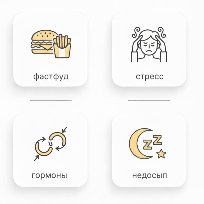 Что влияет на жирность кожи головы у подростков