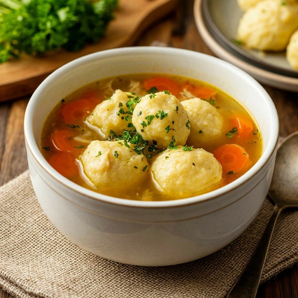 Куриный суп с клёцками