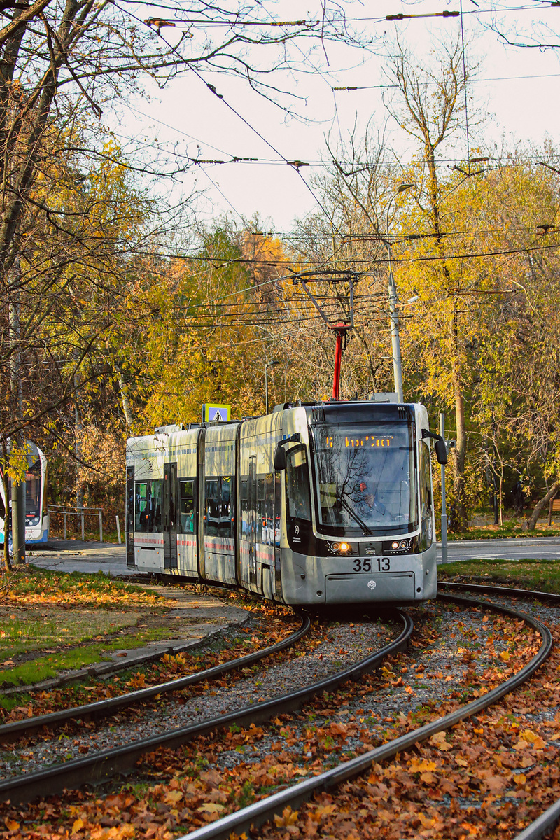 71-414 №3513 на маршруте 15 возле Всехсвятской рощи, сентябрь 2023 года. 
