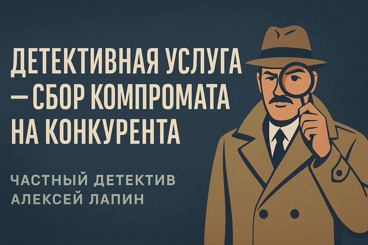 Услуги частного детектива Алексея Лапина lapinsecurity.ru 