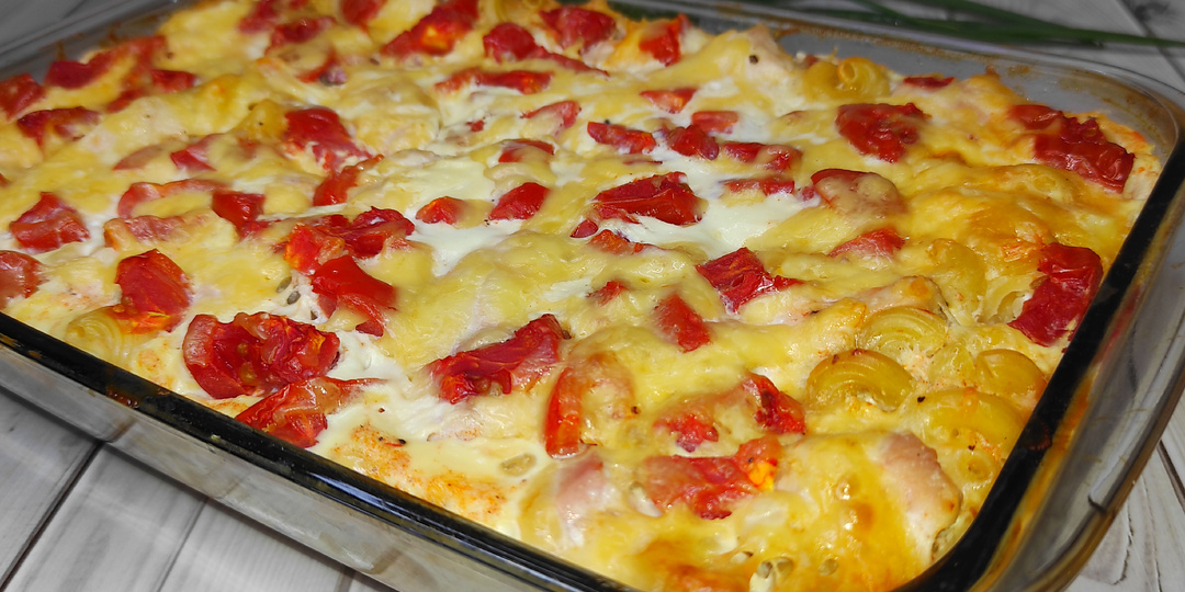 Запеканка из МАКАРОН и КУРИНОГО ФИЛЕ! Быстрый и вкусный УЖИН или ОБЕД!