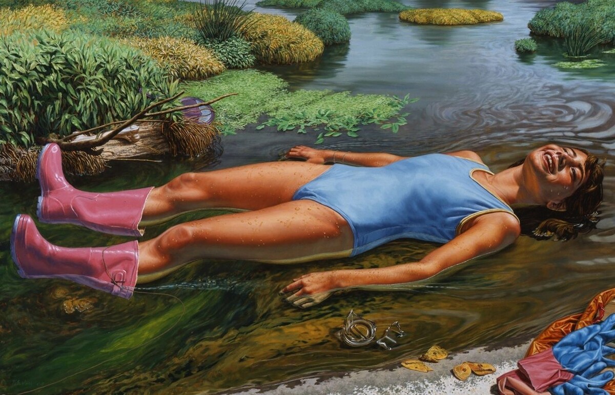 ФРАГМЕНТ КАРТИНЫ ХУДОЖНИКА Ф. СКОТТ ГЕССА / F. Scott Hess / *1955 / США /    МЕРА ЖИЗНИ 