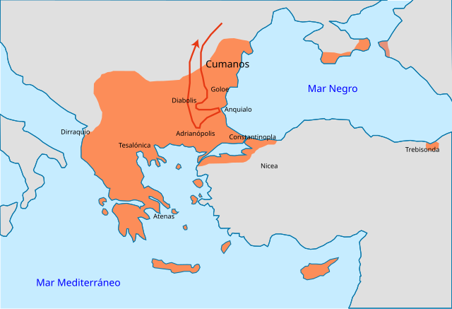 Вторжение половцев в 1095 г. Фото из свободных источников в Интернете.