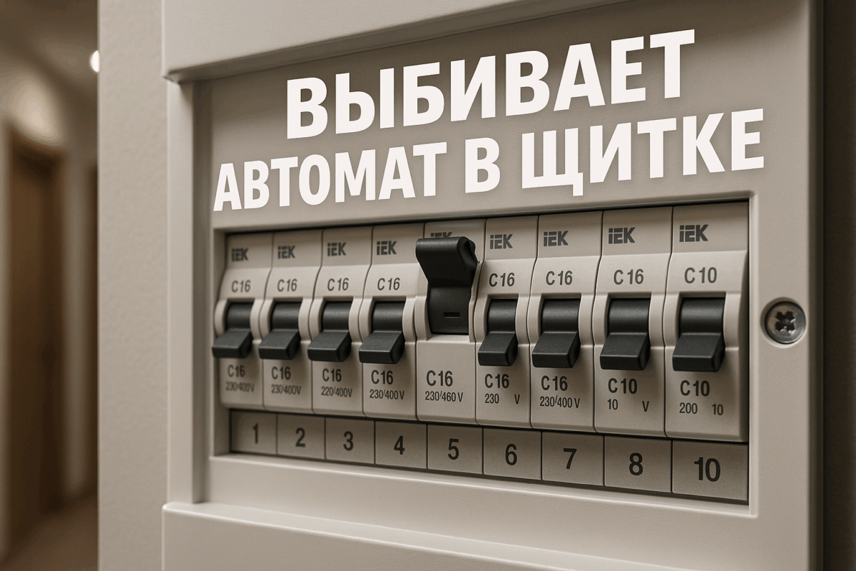    Выбивает автомат в щитке: причины и пошаговая диагностика Михаил Юрьевич