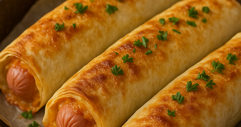 Ленивые хот-доги в лаваше: быстрый рецепт сочных сосисок с тянущимся сыром прямо из духовки