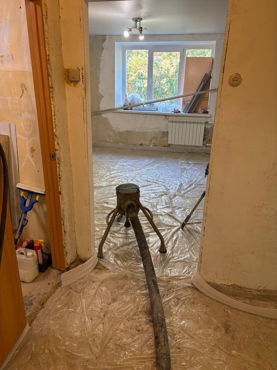 Подготовка полов к заливке стяжки пола