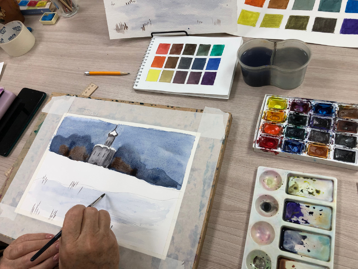 Фотография с занятия в моей мастерской