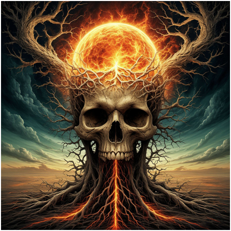 Сгенерировано ИИ- энергия смерти.