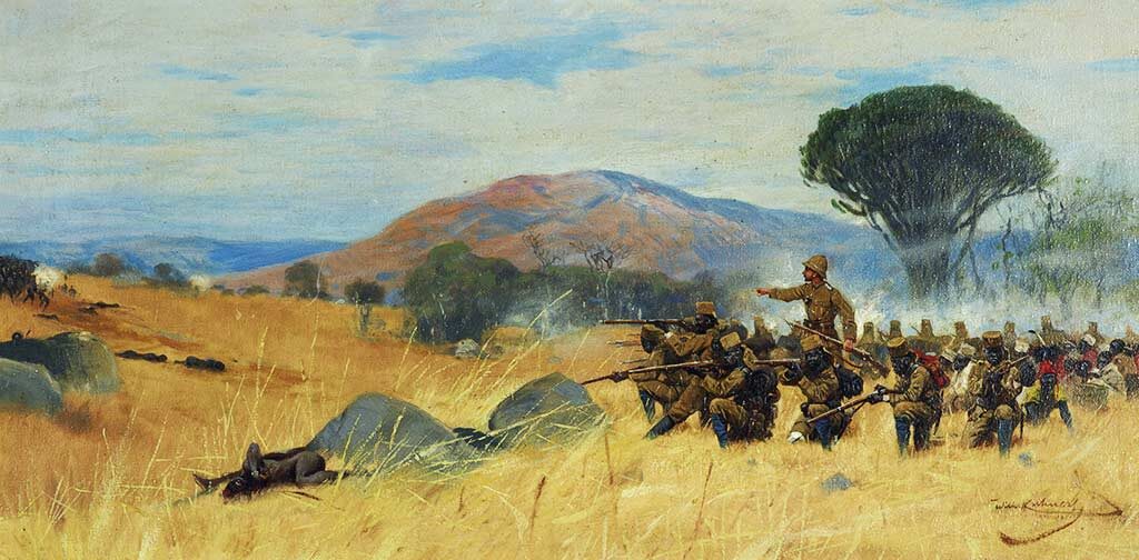 Картина Вильгельма Кунерта «Битва при Махендже»