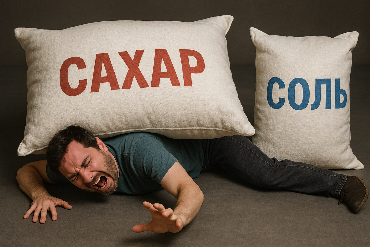 Когда решил отказаться от сахара, но жизнь подбросила соль