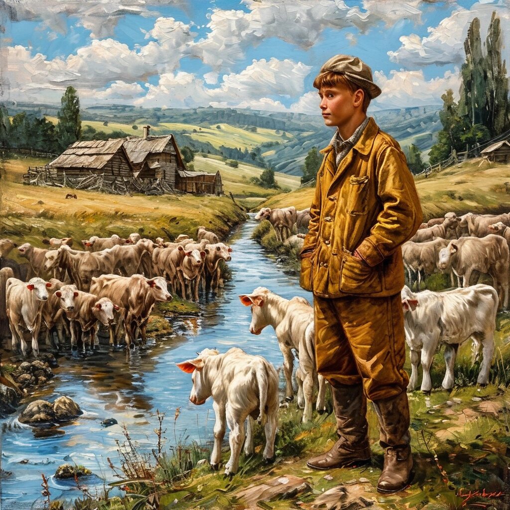 Телята были как на подбор, лопоухие и ласковые.