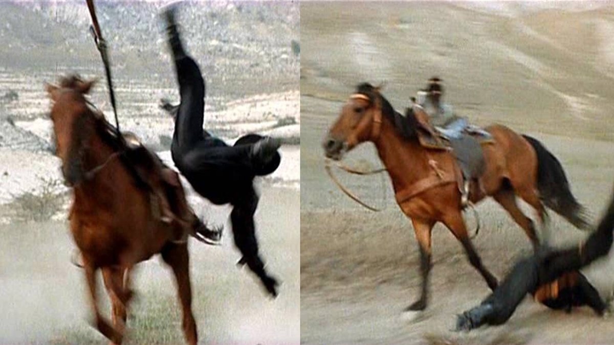 10 фильмов, где нарушены законы физики: «Человек с бульвара Капуцинов» (1987). Трюки исполнял кинокаскадёр Василий Шлыков.