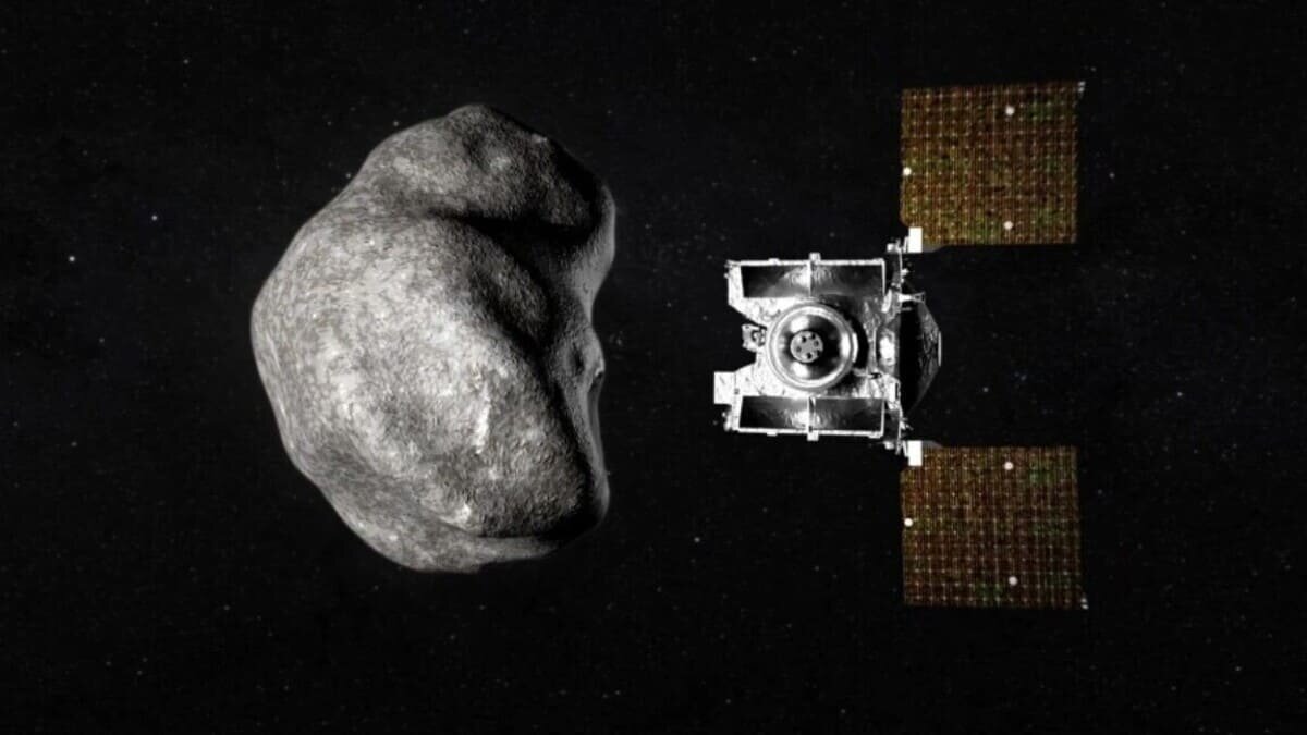    Художественное изображение космического аппарата OSIRIS-APEX и астероида Апофис / © NASA / Goddard Space Flight Center