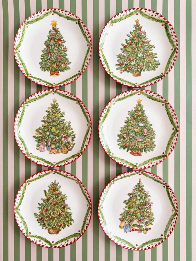 6 готовых тарелок, диаметр тарелки 20 см, фарфор