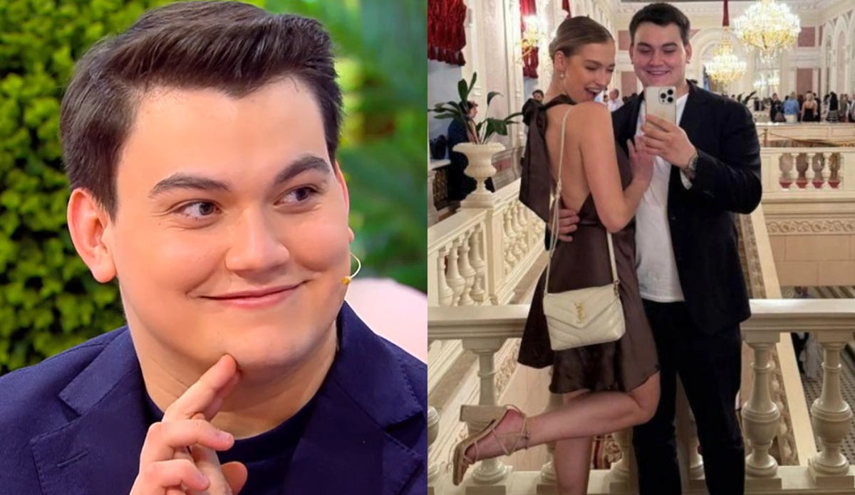 на фото Александр Круг с женой Ульяной Сытиновой