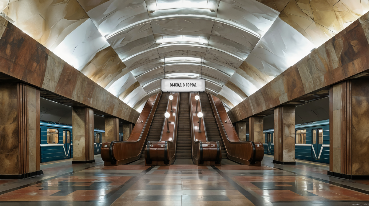 «Уральская», вид на выход.