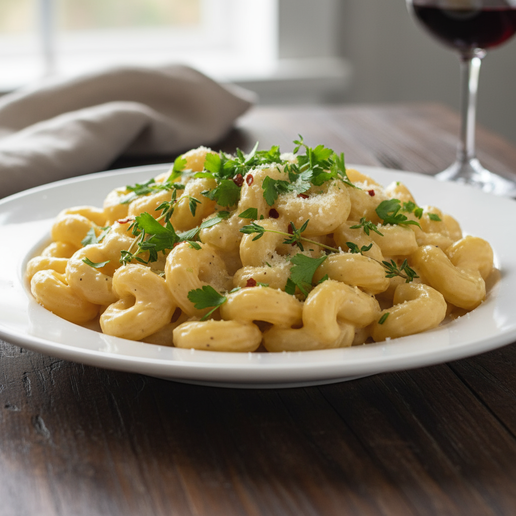 Паста с сырным соусом