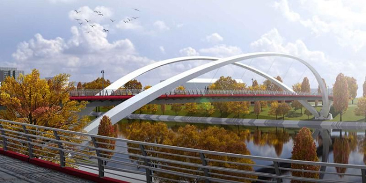    Проект моста. Фото: mos.ru