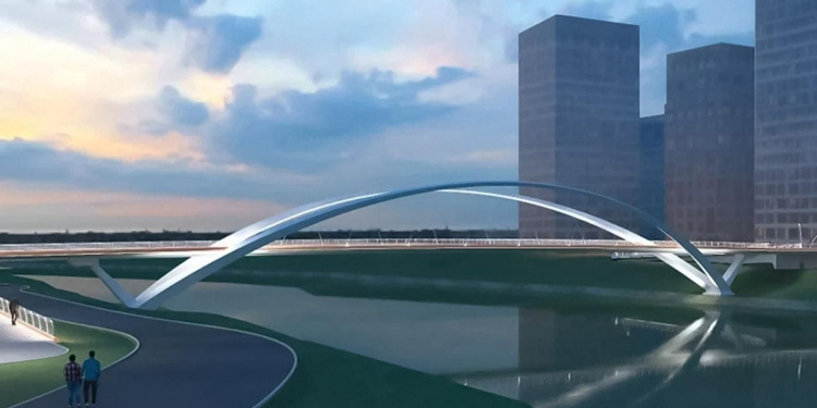    Так будет выглядеть новый мост в Крылатском. Фото: mos.ru