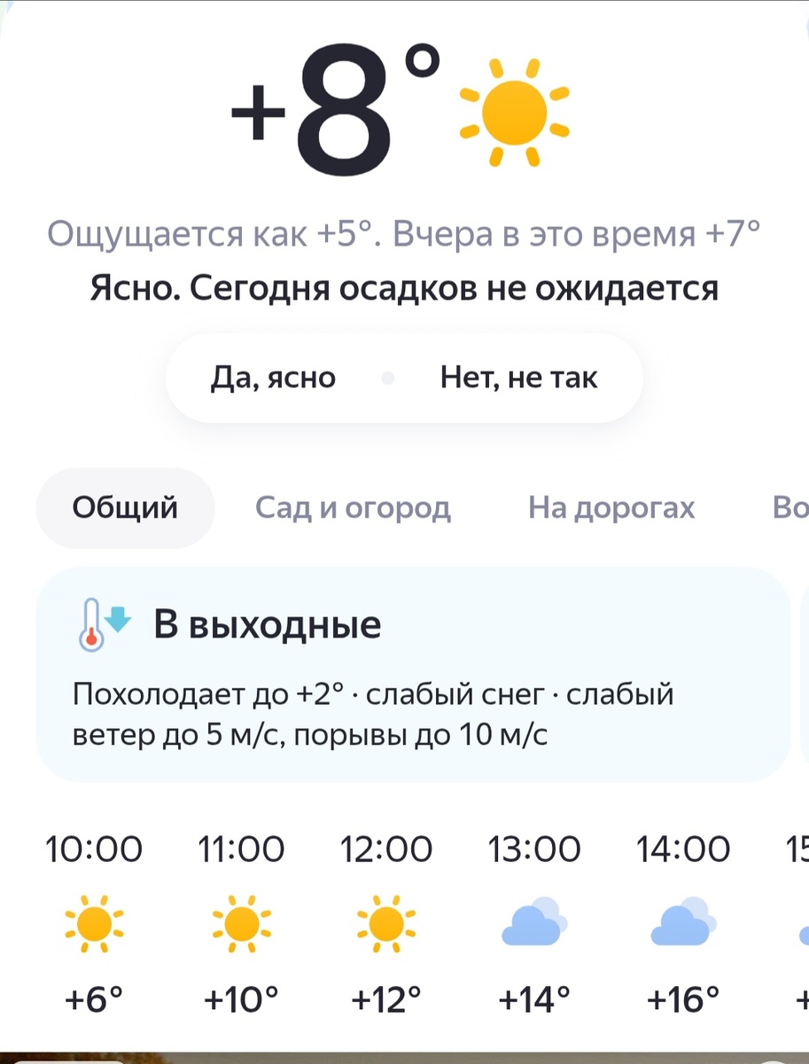 Скрин прогноза погоды. У нас пока бабье лето!
