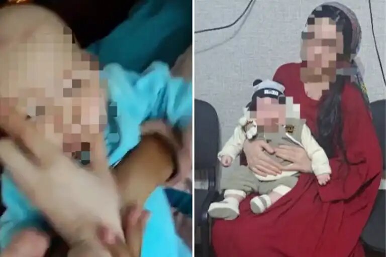    Шукрона Бойсарова и ее ребенок. Фото: УМВД по Хатлонской области