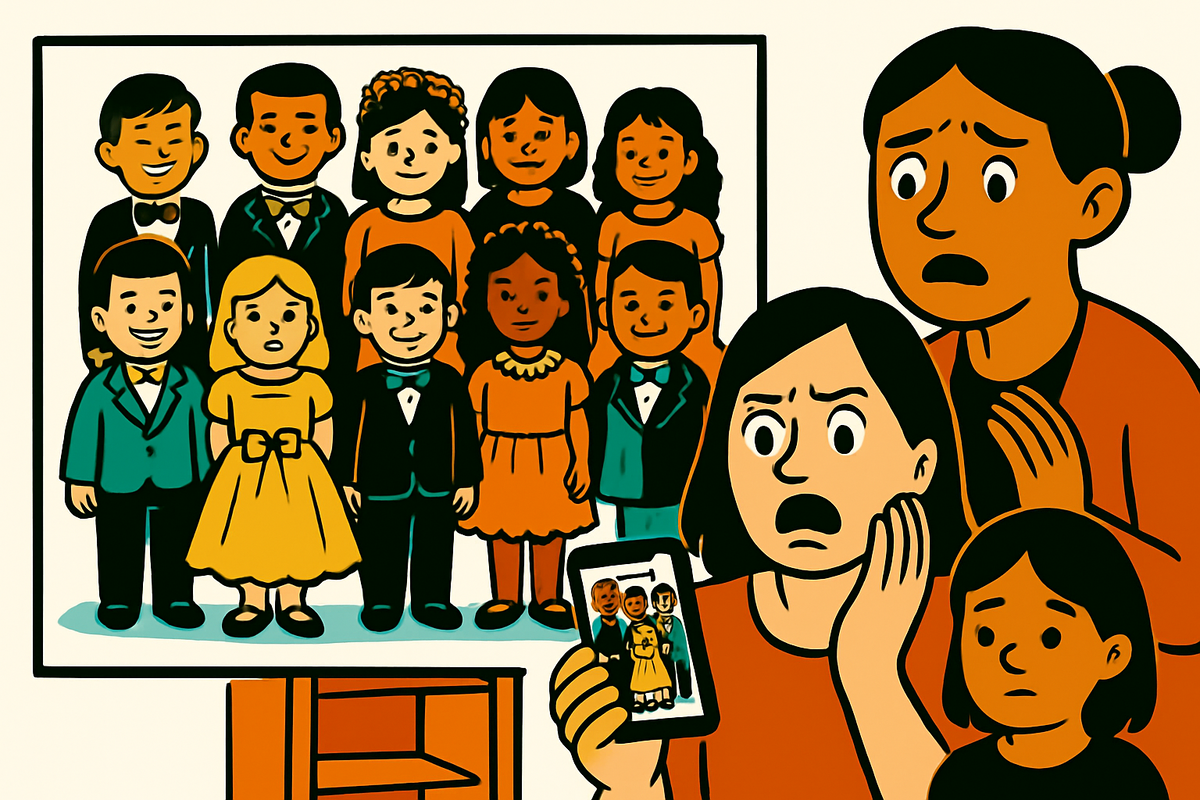 Открыла фото с утренника и обомлела: на чужой девочке было платье моей дочери. Шкафчик моего ребенка — бесплатный прокат одежды?