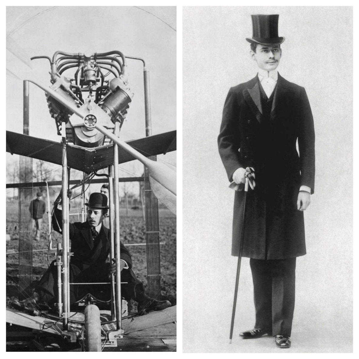 Герои истории - Альберто Сантос-Дюмонт и Луи Картье