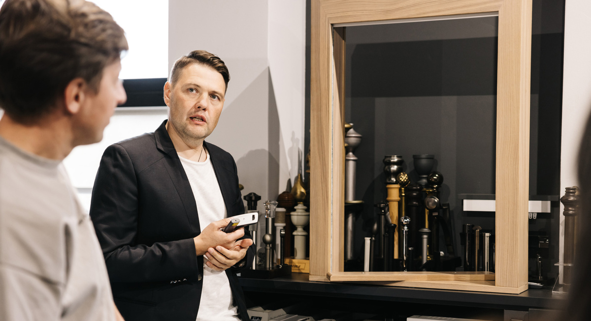 Презентация короба на Бизнес-завтраке для дизайнеров