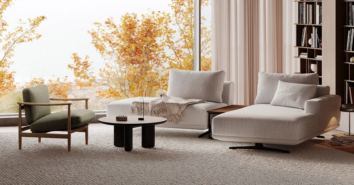 Кресло Hagen и модульный диван Zillis