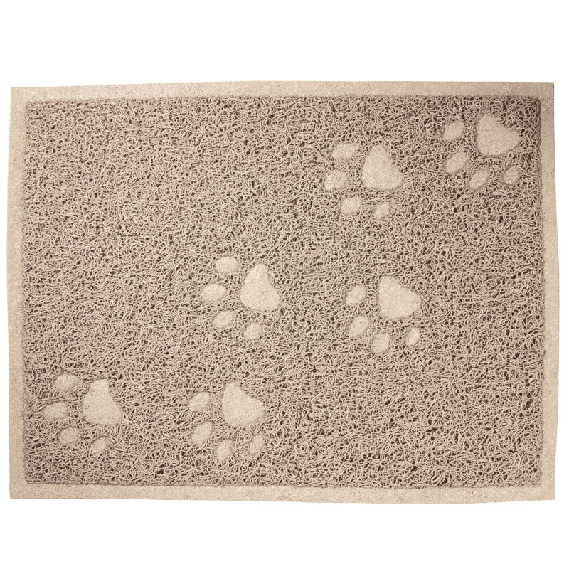 На фото – коврик для кошачьего туалета «Лапки», серия HYGIENE от бренда Triol