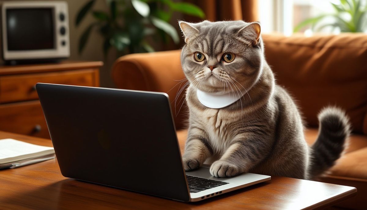 «Барсик проверяет текст на наличие орфографических ошибок и угощений.»