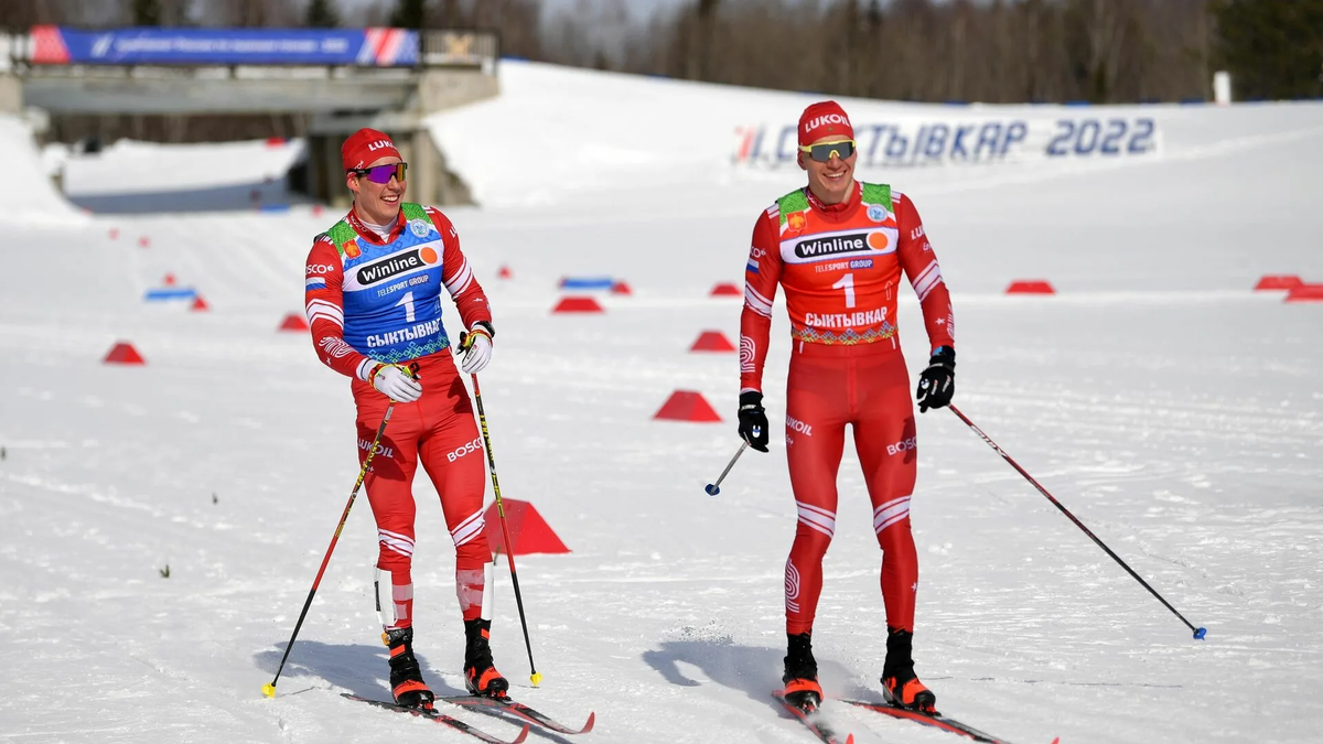 Александ Терентьев и Александр Большунов