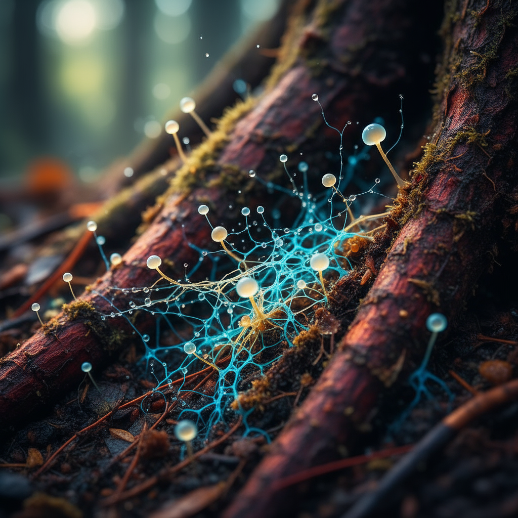 Так выглядит «Wood Wide Web» — подземный интернет леса, соединяющий деревья в единую сеть.