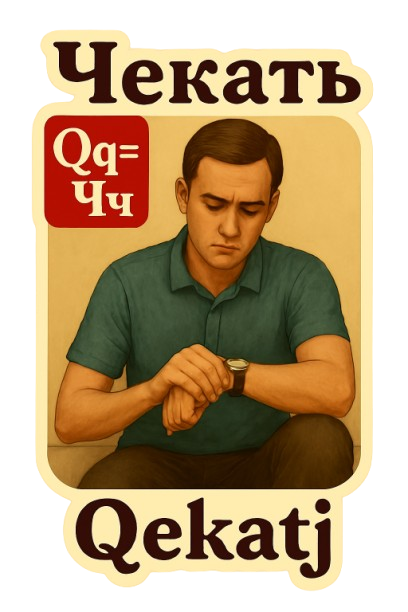 Чекать (Qekatj) - ожидать на балтийском диалекте