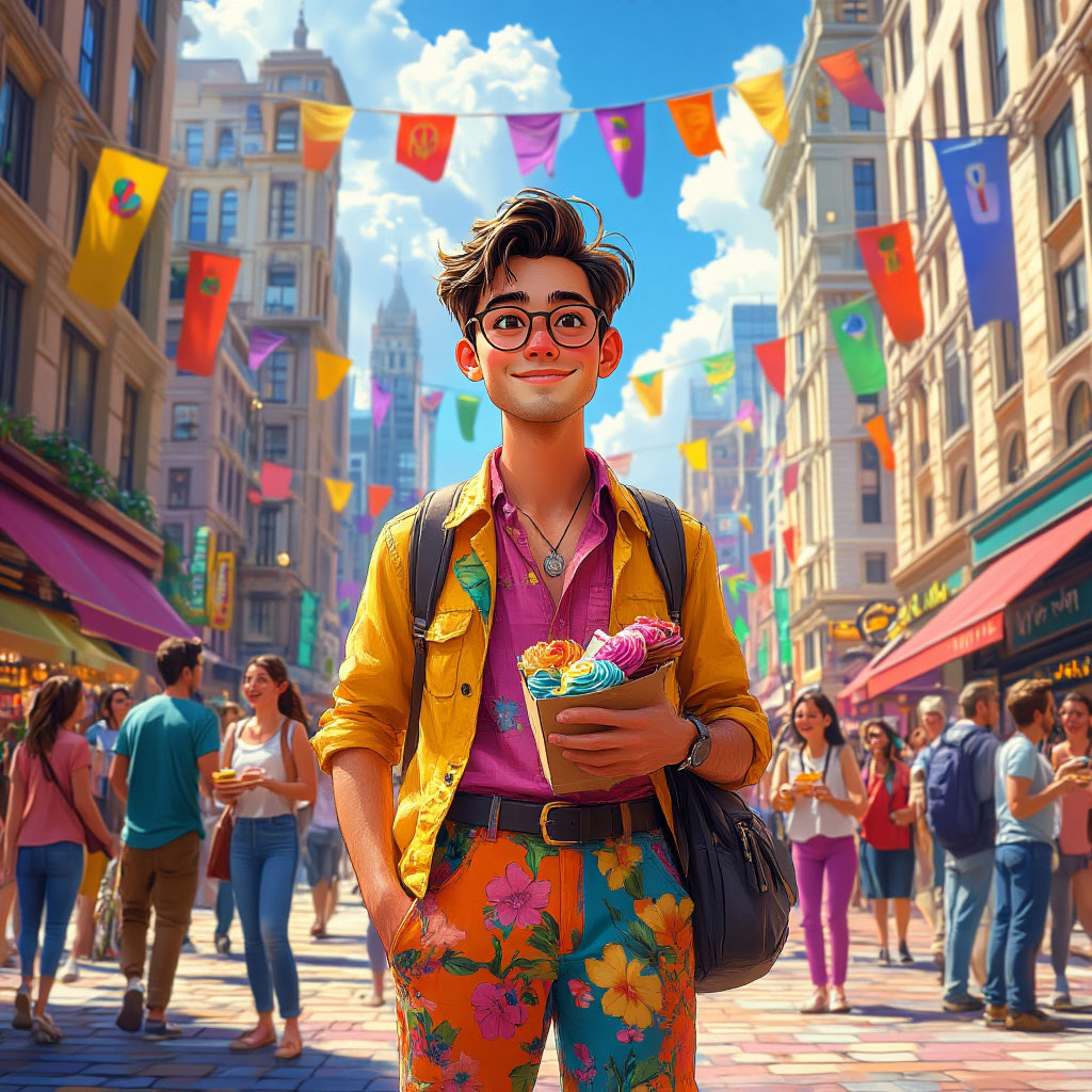 Спасибо Нейросети Алиса за жизнерадостное фото вдохновленного туриста