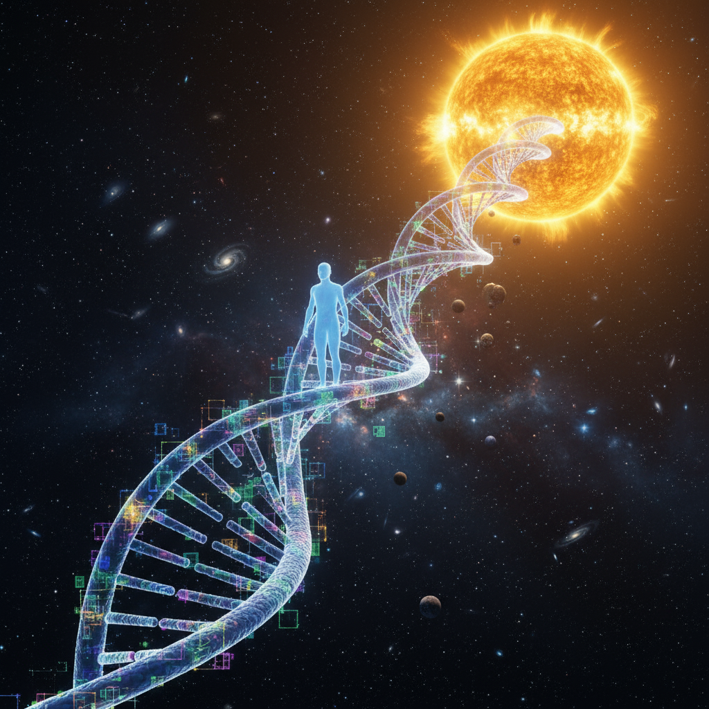 Если вытянуть всю ДНК из вашего тела в одну нить, она сможет 400 раз сходить до Солнца и обратно.