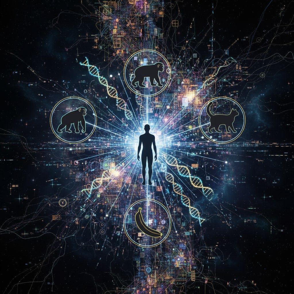 Мы на 50% состоим из того же генетического кода, что и банан. Все живое на Земле — родственники.