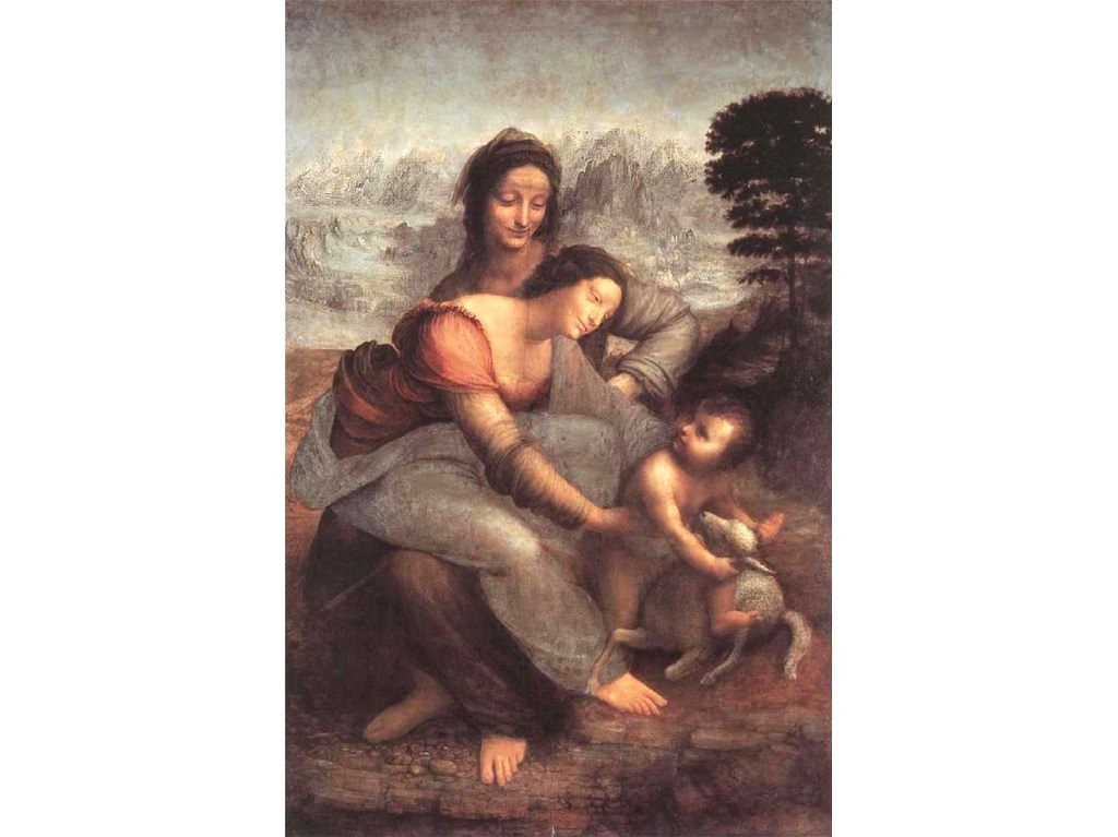 Незаконченная картина Леонардо да Винчи.