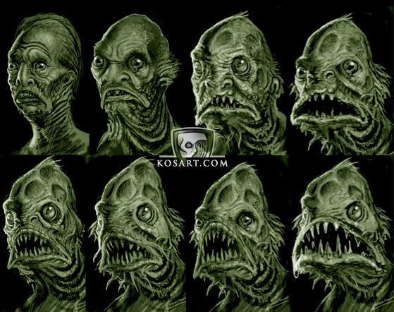 Помеси людей с глубоководными, арт из сети.