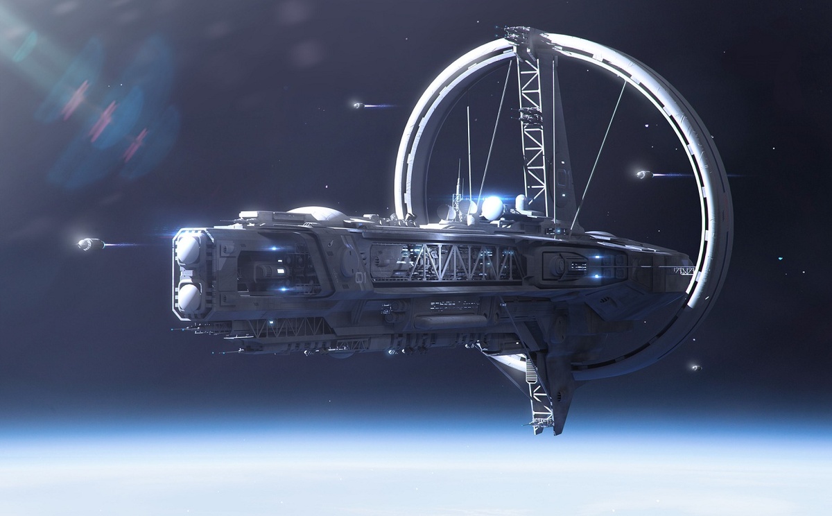 Звездолет «Парадиз-1». Художник Игорь Соболевский