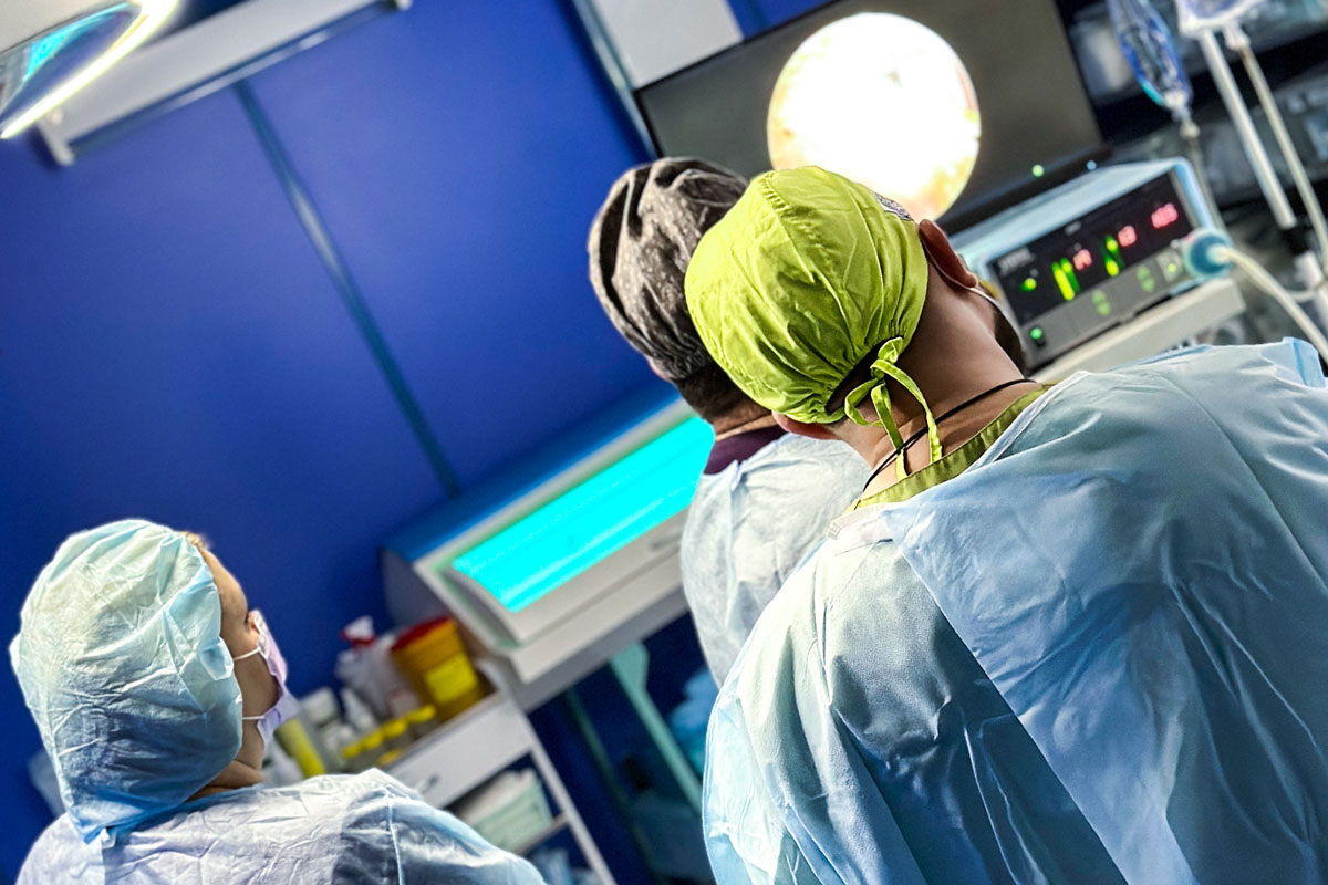 Лапароскопия. Удаление кисты яичника и гидросальпинкса. Оперирующие гинекологи: Перфильев Артем Борисович и Лобачев Григорий Викторович. Эль-клиник.