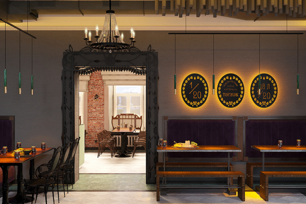 Концепт пивного ресторана в ОКН Дом Грабинского г. Торжок