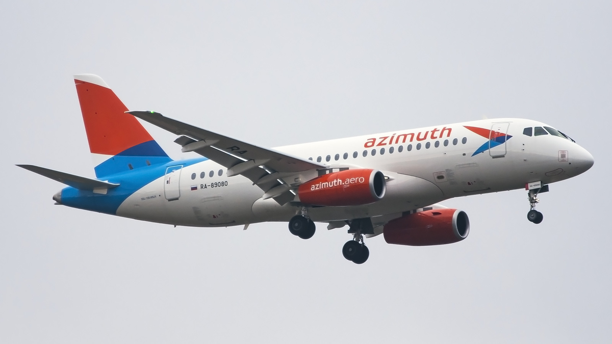 Sukhoi Superjet 100 авиакомпании «Азимут». Фото: Википедия