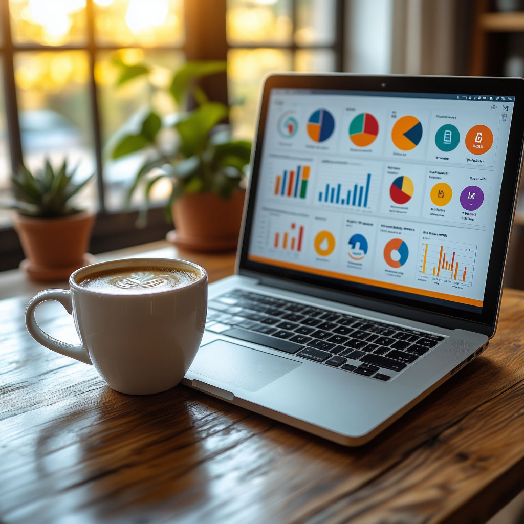 Иллюстрация: создание бизнес-плана теперь не требует ничего, кроме чашки кофе и доступа в интернет.