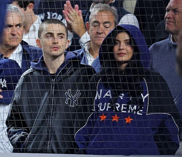 Кайли Дженнер на спортивном свидании с Тимоти Шаламе 